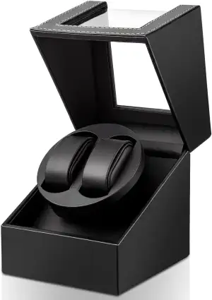 Uhrenbeweger 2 Uhr Automatik Uhrenbeweger: LOSGATOS Watch Winder für Automatikuhren Uhrendreher Geschenk für Herren und Damen