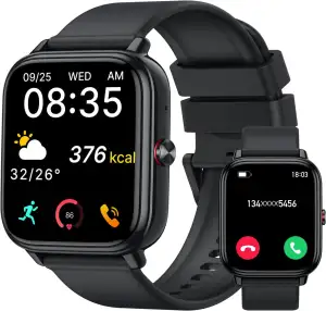 Smartwatch Damen Herren,1.83"HD Touchscreen, 20 Tage Akkulaufzeit, Fitnessuhr mi