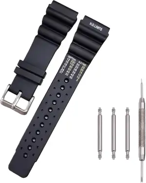 Weiches Silikonarmband 20mm Silikon-Kautschuk Uhrenarmband Sport Taucheruhr Armb