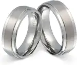 Juwelier Schönschmied Titanringe Partnerringe Eheringe - inkl. WUNSCHGRAVUR - Titan T18HH - mit AMAZON KONFIGURATOR direkt online gestalten !