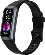Fitness Tracker Smartwatch Herren Damen,24H Herzfrequenz- & Schlaftracking,Blutsauerstoff-Tracking, 20+ Sportmodi,1,1" AMOLED Display, Schrittzähler , IP67 wasserdicht für iOS Android (Schwarz)