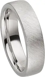 925 Sterling Silber Ring 5mm Partnerring Ehering Freundschaftsring Unisex - Inkl. Gratis Gravur u...