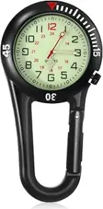 Karabineruhren mit wasserdichter Bauweise & leuchtendem Zifferblatt – Analog-Quarzwerk für Outdoo...