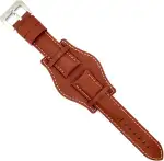 Uhrenarmband aus Leder Bison-Gravur Bund kompatibel mit Fossil CH2592 CH2564 CH2565 CH2891CH3051 18mm 20mm 22mm 24mm Ref 386