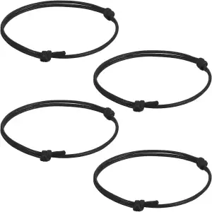 Gewachster Baumwolle Armband Herren, Lederarmband Damen Geschenk für Männer und 