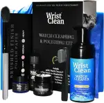 Uhren-Reinigungsset und Uhren-Polierset, Reiniger, Politur, Gummi- und Lederbandpflege, Mikrofasertücher, Bürsten, Premium-Reinigungswerkzeuge für Uhren, hergestellt in den USA (9-teilig)