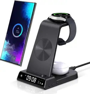 Wireless Charger für Samsung Ladestation für S26 Ultra, Induktive Ladestation fü