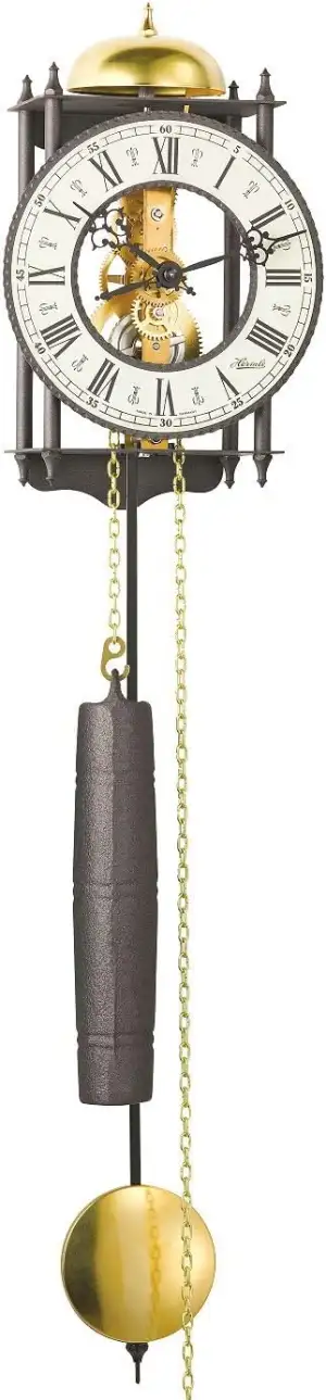 Mechanische Skelettuhr mit Metallräderwerk Hermle 70974-000711