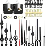 Uhrwerk für Wanduhr Lautlos Uhrwerke Zum Selbsteinbau mit Zeiger Leises Uhrwerk DIY Reparatur Ersatzteile Set Ersatz Und Reparaturteile Kompatibel (römische Zahlen)