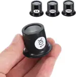 3 Stück Uhrmacherlupe, 5X 10X 15X Uhrenlupe Monokularlupe Lupenbrille Monokular, Juwelierlupe Tragbare Handlupe, Schmuck Lupe, Gravuren Lupe, Uhrmacher Auge Okular für Lesen Zeitungen Uhrenreparatur