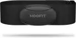 moofit HR8 Pulsmesser Brustgurt, Low Energy Echtzeit-Herzfrequenzdaten Bluetooth 5.0/ANT+, Größere Kommunikationsreichweite, IP67 Wasserdicht, Kompatibel mit iOS/Android Apps, Fitnessgeräte, Schwarz