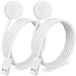 2 Pack Ladekabel für Apple Watch Ladegerät Aufgestockt USB Ladegerät iWatch Ladegerät Tragbare Ladestation für iWatch Ultra/Serie 6-11/SE/SE2/SE3/5/4/3/2/1-1M