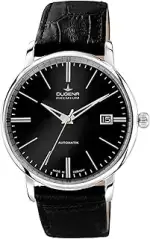 Dugena Herren Automatik-Armbanduhr, Saphirglas, Uhrwerk mit 24 Steinen, Festa Klassik