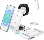 3 in 1 Induktive Ladestation für Samsung Galaxy S26/S25/S24/S23/S22/S21/S20 Series Z Flip/Z Fold ...