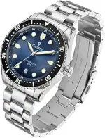 CADISEN Automatik Uhr Herren Mechanische Automatikuhr AR Beschichtung Saphirglas Stahl Wasserdicht