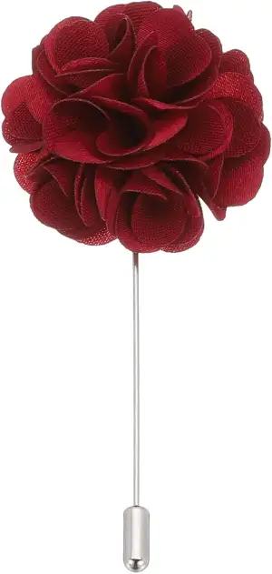 PATIKIL Blumenanstecker Pin, Reversnadel für Herren, Kamelienblume für Anzug, Ab
