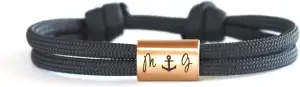 Personalisiertes Gravur Armband, Initialen Armband, Paarschmuck, Pärchen Armband