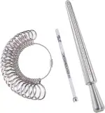 Meowoo Ringstock Ringgrössenmesser Metall Oder Kunststoff Ringmaß Ringmesser, Größenstandard UK, EU, USA und Schweiz