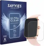 Savvies 6 Stück Schutzfolie für Fitpolo IDW28 1.85" Displayschutz-Folie Ultra-Transparent