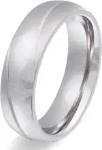Juwelier Schönschmied - Herren Freundschaftsring Partnerring Trauring Tocar Edelstahl 138Hac