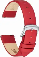 Leder Uhrenarmbänder Ultraweiches Nappaleder Armband Schnellverschluss für Damen Herren, Eleganten Ersatz Uhrenarmband 12mm 14mm 16mm 18mm 20mm 22mm für Uhren & Smartwatch