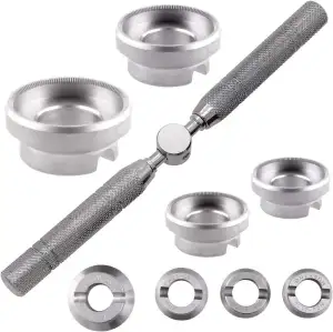 Gehäuseöffner Set 9 teilig für ROLEX und TUDOR Uhren bis 42mm Bodendurchmesser