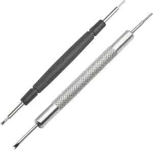 2 Stück Uhrenarmband Werkzeug Set, Doppelseitiges Uhren Federstegwerkzeug Set 1.