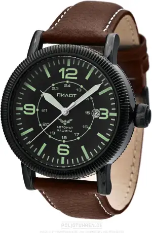 Strela Pilot Germany Fliegeruhr mit Myota 8215 Uhrwerk 43mm Militär mechanische Automatik Uhr mit Handaufzug B-Uhr Verschiedene Retro Modelle mit Leuchtfarbe