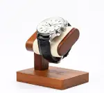 Oirlv Massivholz Einfacher Uhrenständer,Uhrenhalter Holz,Watch Stand,Schmuckständer Geschenk für ihn(Cremeweiß)