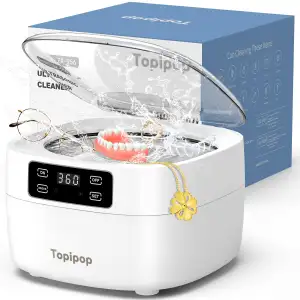 Topipop Ultraschallreinigungsgerät, 48000Hz Ultraschallreiniger, 750 ml brillenr