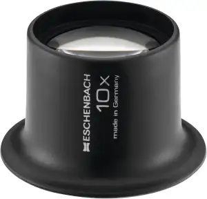 Eschenbach Optik Uhrmacherlupe mit 10x-Vergrößerung in Anthrazit und mit asphäri