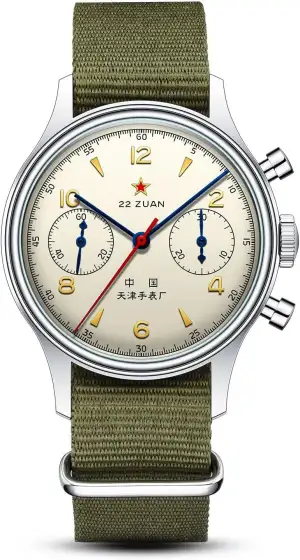 Seagull Herren Mechanische Armbanduhr 1963 Luftfahrt Chronograph Pilot Mechanisc