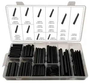 Hohl Federstifte Sicherungsring Hohlsplinte Sortimentskasten Größen ø 2,0 - 10 m