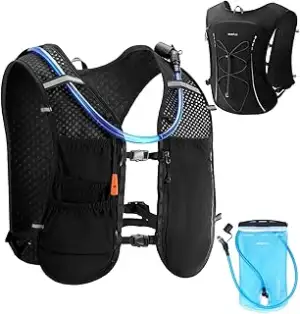ECOHUB Laufweste für Damen & Herren, Verstellbare Laufweste mit 2L Trinkflasche,