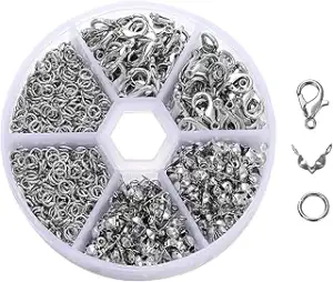 370 Stück Armband Verschluss Set,verschlüsse für armbänder,Kettenverschluss,schl