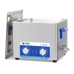 DK SONIC Ultraschallreiniger, 15L 360W Schallreiniger aus Edelstahl mit Heizung und Mechanischem Timer, Ultraschallreinigungsgerät zum Reinigen von Pistolen, Motoren, Vergasern, Ketten (inkl. Korb)