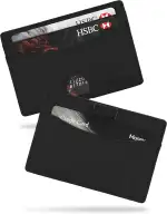 AKIELO Kartenetui mit RFID Schutz und Geschenkbox – Minimalistisch Herren Geldbörse – Kompakte und Schlanke Wallet (Echo Kollektion)