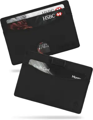 AKIELO Kartenetui mit RFID Schutz und Geschenkbox – Minimalistisch Herren Geldbörse – Kompakte und Schlanke Wallet (Echo Kollektion)