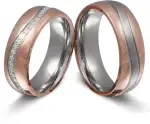 Juwelier Schönschmied Partnerringe Eheringe Trauringe Freundschaftsringe - inkl. WUNSCHGRAVUR - Edelstahl Zirkonia 255HD - mit AMAZON KONFIGURATOR direkt online gestalten !