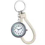 JewelryWe Karabineruhr Taschenuhr mit Karabiner Schlüsselanhänger Analog Quarz Fob Uhr für Ärzte Krankenschwestern Sanitäter Outdoor