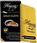 Hagerty Gold Cloth Goldputztuch 36 x 30 cm I Imprägniertes Gold Reinigung Schmucktuch aus Baumwolle für erneuerten Glanz I Effizientes Schmuck Poliertuch für Gelbgold Rotgold Rosegold Weißgold