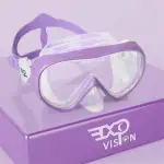 Kinder Taucherbrille 180° Panorama Kind Schnorchelmaske, Anti Nebel Tauchmaske gehärtetes Glas Schwimmmaske Junge Silikon Tauchermaske Mädchen Schwimmbrille mit Nasenabdeckung 4-16