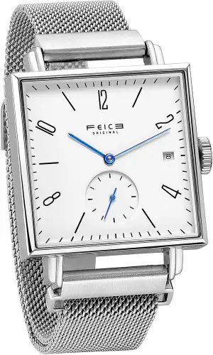 FEICE Unisex Eckig Mechanische Uhr Automatikwerk mit Saphirglas Ø34mm FM301