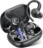 Jesebang Bluetooth Kopfhörer Sport, in Ear Kopfhörer Kabellos Bluetooth 5.4 mit HD Mic, Herausragender Sound, 40 Std Spielzeit, Comfort Fit, Dual LED-Anzeige, IP7 Wasserdicht Ohrhörer mit Ohrhaken