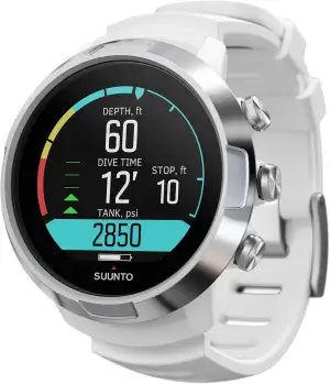 SUUNTO D5 Tauchcomputer mit Farbdisplay, 100m Wasserdicht, Alarmfunktion, Stoppu