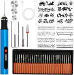 Elektrischer Gravierstift mit 35 Bits,Upgraded Electric Engraving pen Tragbarer Gravierer mit Dig...
