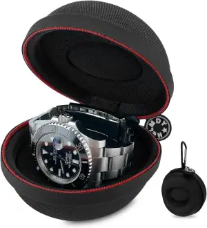 Wasserdichte Einzelbox für Damen und Herren, Nylon Uhren-Reiseetui, Tragbare Uhr