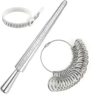 Ring Größenmesser, Metall Ring Messer Finger, Ring Sizer, Ringmesser, Ringmaß, R