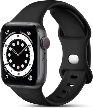 CeMiKa Kompatibel mit Apple Watch Armband 44mm 42mm 45mm 46mm 49mm, Ersatz Silik