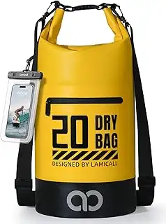 Lamicall Dry Bag, wasserdichte Tasche - [Robust & Kratzfest] 5L/10L/20L/30L/40L Rucksack Wasserdi...